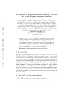Challenges in Representation Learning: A report on three machine learning contests