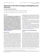 Expansion of the Gene Ontology knowledgebase and resources