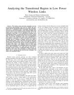 Analyzing the Transitional Region in Low Power Wireless Links