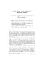 BRIEF: Binary Robust Independent Elementary Features