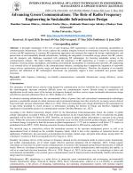 Advancing Green Communications: The Role of Radio Frequency Engineering in Sustainable Infrastructure Design