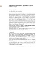 Approximation Algorithms for NP-Complete Problems on Planar Graphs