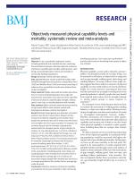 Objectively measured physical capability levels and mortality: systematic review and meta-analysis