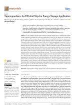 Supercapacitors: An Efficient Way for Energy Storage Application