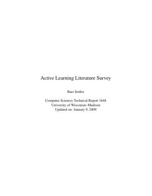 Active Learning Literature Survey