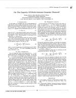 On The Capacity Of Multi-Antenna Gaussian Channels