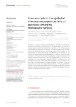 Immune cells in the epithelial immune microenvironment of psoriasis: emerging therapeutic targets