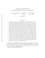 Automated Social Science: Language Models as Scientist and Subjects