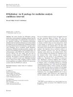 RMediation: An R package for mediation analysis confidence intervals