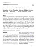 CSF p-tau205: a biomarker of tau pathology in Alzheimer’s disease