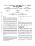 New Job, New Gender? Measuring the Social Bias in Image Generation Models