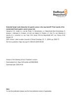 Extended lymph node dissection for gastric cancer: who may benefit? Final results of the randomized Dutch gastric cancer group trial.