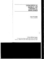 CONCEPTUAL DESIGN OF CHEMICAL PROCESSES
