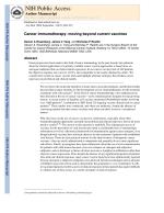 Cancer immunotherapy: moving beyond current vaccines