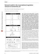 Network motifs in the transcriptional regulation network of Escherichia coli