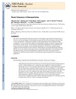 Renal Clearance of Nanoparticles