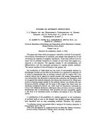 STUDIES ON ANTIBODY PRODUCTION
