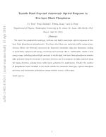 Tunable Band Gap and Anisotropic Optical Response in Few-layer Black Phosphorus