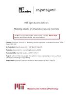 Modeling attacks on physical unclonable functions