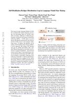 Self-Distillation Bridges Distribution Gap in Language Model Fine-Tuning
