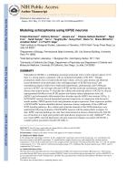 Modeling schizophrenia using hiPSC neurons