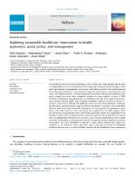Exploring sustainable healthcare: Innovations in health economics, social policy, and management
