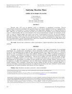 Analyzing Reaction Times