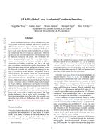 GLACE: Global Local Accelerated Coordinate Encoding