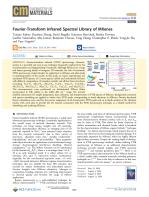 Fourier-Transform Infrared Spectral Library of MXenes