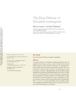 The Host Defense of Drosophila melanogaster