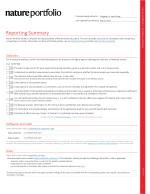 nature portfolio Reporting Summary