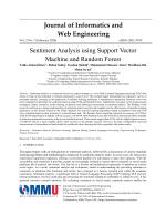 Sentiment Analysis using Support Vector Machine and Random Forest