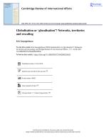 Globalisation or ‘glocalisation’? Networks, territories and rescaling