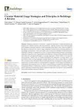 Circular Material Usage Strategies and Principles in Buildings: A Review