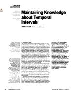 Maintaining Knowledge about Temporal Intervals