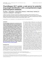 PharmMapper 2017 update: a web server for potential drug target identification with a comprehensive target pharmacophore database