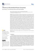 A Review on Decentralized Finance Ecosystems