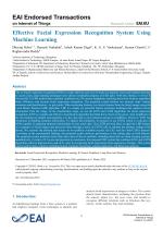 Effective Facial Expression Recognition System Using Machine Learning