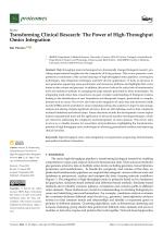 Transforming Clinical Research: The Power of High-Throughput Omics Integration