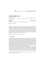 Logistic Model Trees