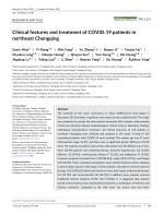 Clinical features and treatment of COVID-19 patients in northeast Chongqing