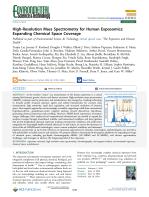High-Resolution Mass Spectrometry for Human Exposomics: Expanding Chemical Space Coverage