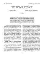 What Is Satisfying About Satisfying Events? Testing 10 Candidate Psychological Needs