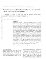 Local Supermassive Black Holes, Relics of Active Galactic Nuclei and the X-ray Background