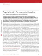 Regulation of inflammasome signaling