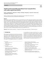 Flexible and biocompatible polyurethane/Co@C composite films with weakly negative permittivity