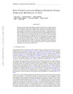 FINE-TUNED LANGUAGE MODELS GENERATE STABLE INORGANIC MATERIALS AS TEXT