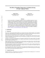 The Effect of Sampling Temperature on Problem Solving in Large Language Models