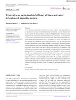 Principle and antimicrobial efficacy of laser-activated irrigation: A narrative review
