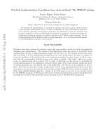 Practical implementation of nonlinear time series methods: The TISEAN package